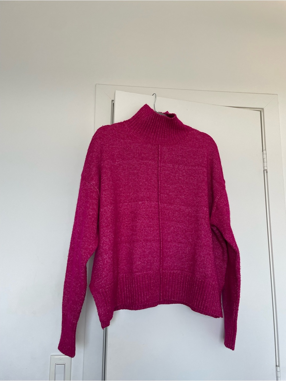 French Connection Fuchsia Mockneck Sweater